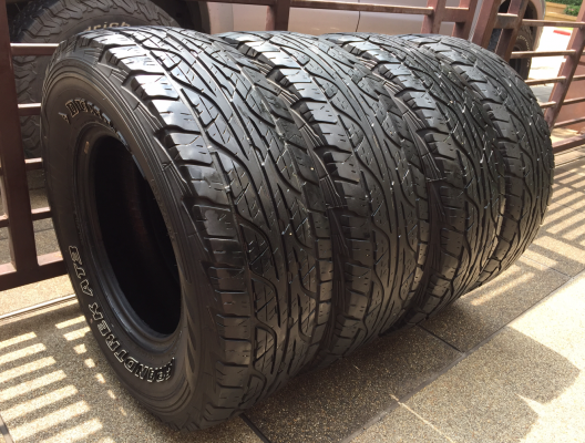 ยาง All DUNLOP AT3 265 70 16 ปี15 ดอกเต็ม ไม่มีปะ ราคาไม่แพง