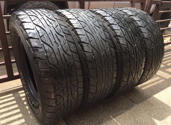 ยาง All DUNLOP AT3 265 70 16 ปี15 ดอกเต็ม ไม่มีปะ ราคาไม่แพง