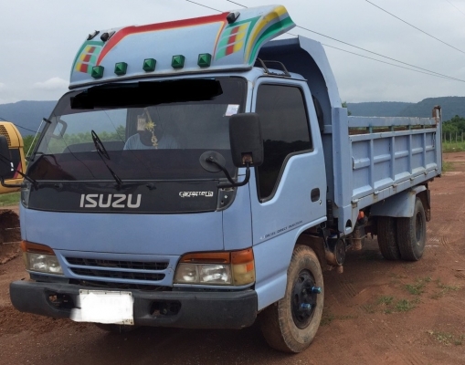 6 ล้อ ISUZU NPR 120 แรง ดั้มดิน กระบะ 4 เมตร หน้า-หลัง F รถ ปี 41