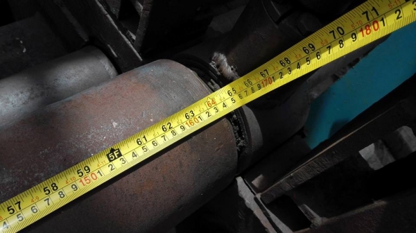 ** SOLD ** แท่นม้วนเหล็กแผ่นมือสอง 5 ฟุต 150 cm ม้วนหนา 9 mm เครื่องเก่าเก็บพร้อมใช้