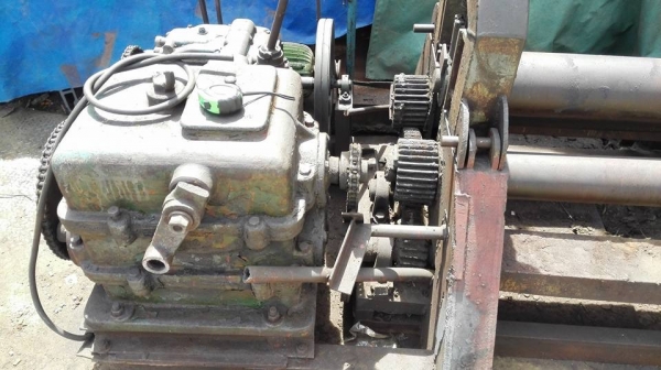 ** SOLD ** แท่นม้วนเหล็กแผ่นมือสอง 5 ฟุต 150 cm ม้วนหนา 9 mm เครื่องเก่าเก็บพร้อมใช้