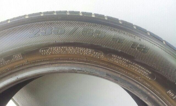 ยาง michelin  235/55/18  2เส้น