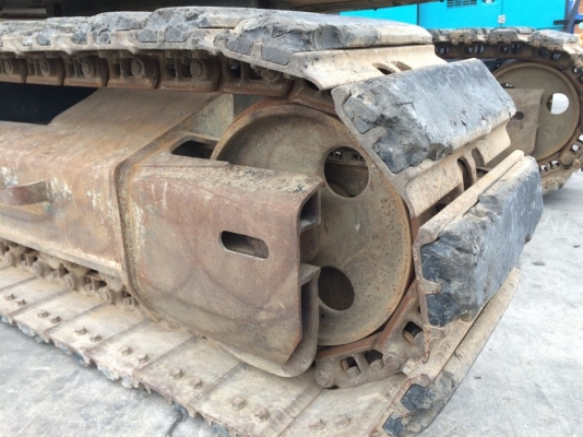 Komatsu PC128US-2EO ปี 2003 ใบแทร็คติดก้อนยาง นำเข้าจากญี่ปุ่น ราคาถูก