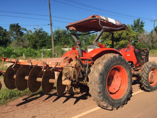 Kubota M7040 หาง5ใบดัน ปี51 รถสวย ยางหน้าใหม่ เล่มพร้อมโอน