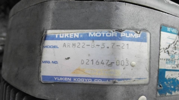 ปั้มน้ำมันไฮดรอลิคถังสแตนเลส YUKEN Made in JAPAN 5 HP 380V ถัง 60 ลิตร สภาพสวยพร้อมใช้งาน