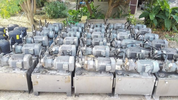 ปั้มน้ำมันไฮดรอลิคถังสแตนเลส YUKEN Made in JAPAN 5 HP 380V ถัง 60 ลิตร สภาพสวยพร้อมใช้งาน