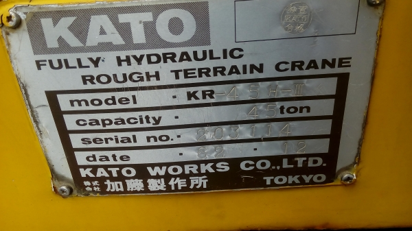 โมบายเครน.KATO.KR45H-III (45ตัน)