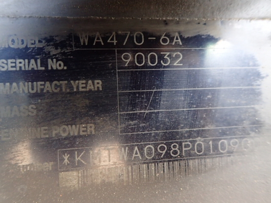 ขายรถตัก KOMATSU WA470-6