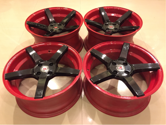 ล้อใหม่ Vossen ขอบ17 สีดำก้านแดง ราคาเร้าใจ