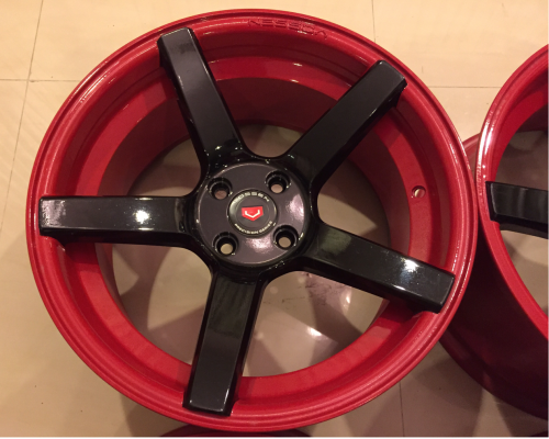 ล้อใหม่ Vossen ขอบ17 สีดำก้านแดง ราคาเร้าใจ