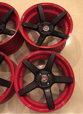 ล้อใหม่ Vossen ขอบ17 สีดำก้านแดง ราคาเร้าใจ