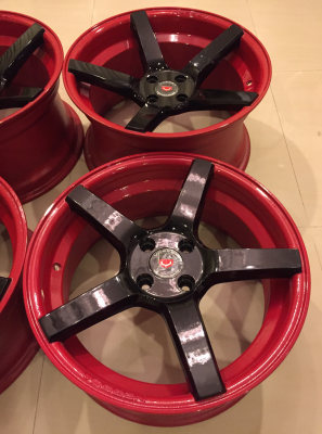 ล้อใหม่ Vossen ขอบ17 สีดำก้านแดง ราคาเร้าใจ