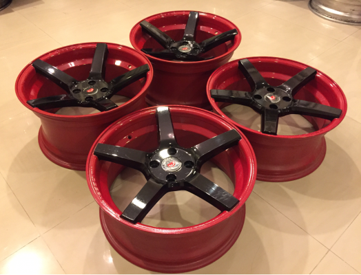ล้อใหม่ Vossen ขอบ17 สีดำก้านแดง ราคาเร้าใจ