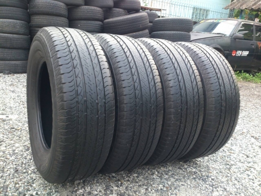 ขายยาง265/65R17 บริดสโตน อีโคเปีย ปี16 ดอกยางหนาสดไม่ร้าวไม่แตกลายไม่มีปะ สวยๆจำนวน 1 ชุด