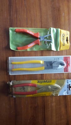 ขายคีมตัดควั่นสายไฟ TOPMAN MADE IN JAPAN.เก่าเก็บ