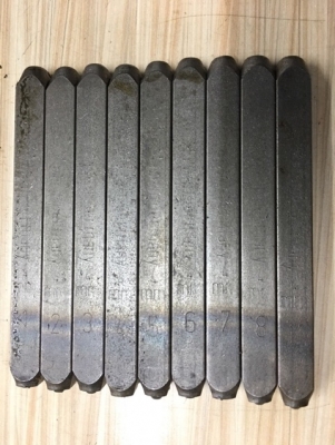 ขายเหล็กตอกเลขขนาด5mm.GROOTE Made in Germany.เก่า