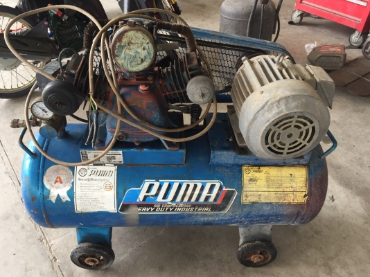 ขายปั้มลมPUMAขนาด2แรงเลือกใช้ได้ทั้ง2สาย220Vและ3สาย380V3แรง