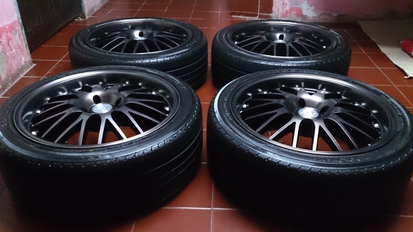 ล้อลาย BBS 4 รู 100 พร้อม ยางเทพ Yokohama JAPAN