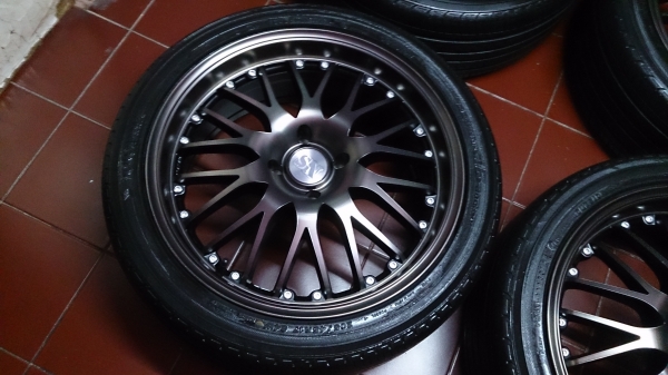 ล้อลาย BBS 4 รู 100 พร้อม ยางเทพ Yokohama JAPAN