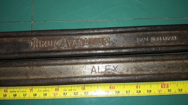 ขายเหล็กงัดยางALEX และMARABU CHROM-VANADIUM ยาว20"MADE IN GERMANY.มือสองสภาพใช้งาน