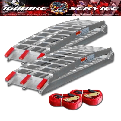 บันไดอลูมิเนียมสำหรับนำมอเตอร์ไซค์ขึ้นรถกระบะเพื่อขนย้าย2,500บ.