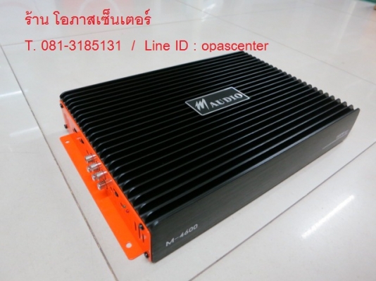 ลดราคา-เพาเวอร์แอมป์ M Audio 4 ch. M-4600 1500 Watts. Mosfet Class AB ของใหม่