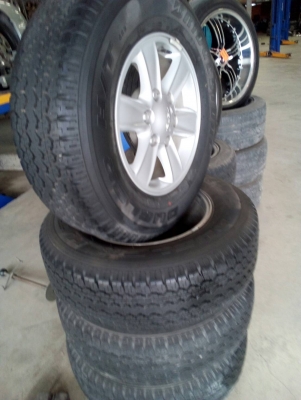 แม๊ก ALL NEW 245/70R16 BRIDGESTONE DUELER ชุด 4 ล้อ tel.081-427-3941