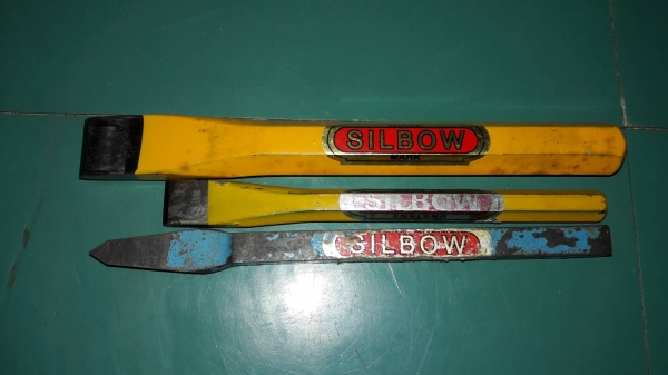 ขายเหล็กสกัดชุด3ด้าม SILBOW MADE IN ENGLAND.เก่าเก็บ