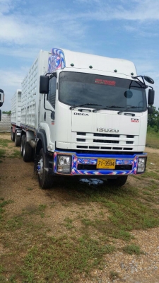 ขายรถพ่วงดัมพ์ Isuzu เครื่อง 360 แรง ปี 52 กระบะดัมพ์ต่อใหม่ ยางดี พร้อมใช้งาน ทะเบียนพร้อม