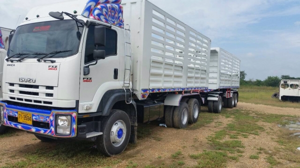 ขายรถพ่วงดัมพ์ Isuzu เครื่อง 360 แรง ปี 52 กระบะดัมพ์ต่อใหม่ ยางดี พร้อมใช้งาน ทะเบียนพร้อม ขายรถพ่วงดัมพ์ Isuzu เครื่อง 360 แรง ปี 52 กระบะดัมพ์ต่อใหม่ ยางดี พร้อมใช้งาน ทะเบียนพร้อม