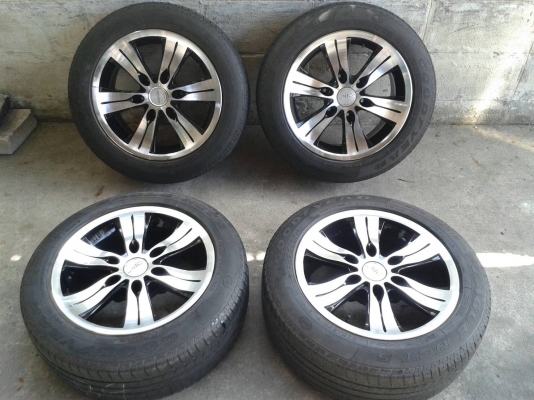 ขอบ16นิ้ว6รู พร้อมยาง ชุดนี้ ราคา 6900 บาท