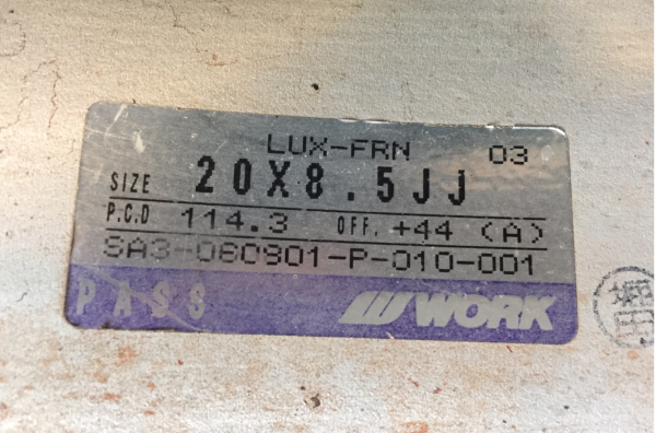 ล้อแท้ W-Work LS105 ขอบ20 สภาพสวย ไม่เคยซ่อม ราคาไม่แพง
