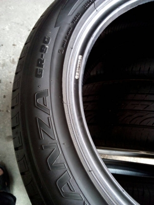 215/55R17 BRIDGESTONE TURANZA GR-90 ปี13  ชุด 4 เส้น tel. 081-427-3941