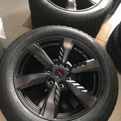 ล้อแม็กซ์ Toyota Fortuner TRD Sportivo 2016 ขอบ 20 พร้อมยางป้ายแดง Dunlop 265/50/20 ใหม่ๆ ถอดศูนย์ ตุ่มหน้ามีทุกเส้น ล้อแม็กซ์ Toyota Fortuner TRD Sportivo 2016 ขอบ 20 พร้อมยางป้ายแดง Dunlop 265/50/20 ใหม่ๆ ถอดศูนย์ ตุ่มหน้ามีทุกเส้น