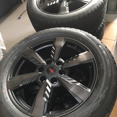 ขายล้อแม็กซ์ Toyota Fortuner TRD Sportivo 2016 ขอบ 20 พร้อมยางป้ายแดง Dunlop 265/50/20 ใหม่ๆ ถอดศูนย์ ตุ่มหน้ามีทุกเส้น