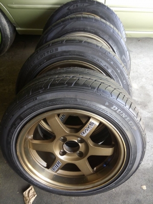 แม็ก te37 ขอบ 15 หน้า 7 หลัง 8 พร้อมยาง แม็ก te37 ขอบ 15 หน้า 7 หลัง 8 พร้อมยาง