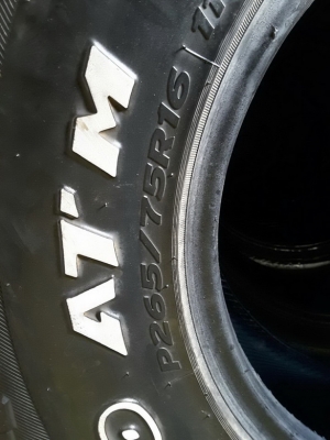 Hankook AT 265/70/16 ปี13 สภาพสวยๆ 1ชุด