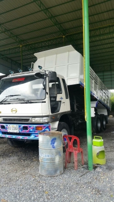 ขายรถสิบล้อดัมพ์ HINO 2K เครื่อง 240 แรง ปี 40 เครื่องเดิม เกียร์เดิม ยางใหม่ แอร์เย็น มีระบบลากพ่วง ทะเบียนพร้อม