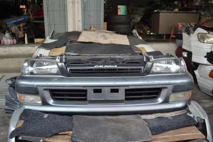 ขายแผงหน้าตัด ตัดศอก TOYOTA  CORONA EXSIOR (โคมดำ)  โตโย้ต้า โคโลน่า เอ็กซิเออร์ อะไหล่รถยนต์ มือสอง