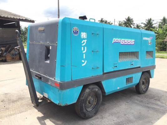 เครื่องปั้มลม AIRMAN รุ่น PDS655S มือสอง นำเข้าจากญี่ปุ่น