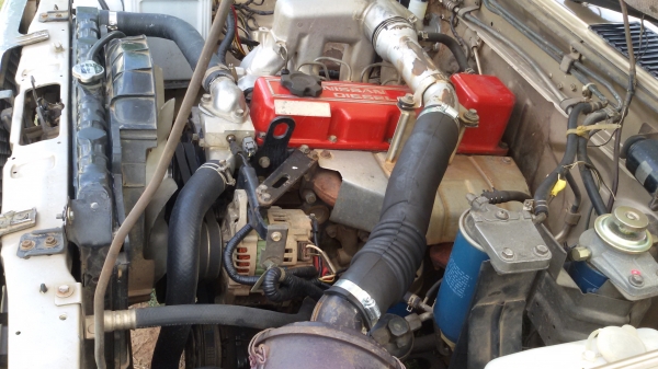 ขายเครื่องนิสสัน TD27 ฝาแดง พร้อมเกียร์ สภาพพร้อมใช้