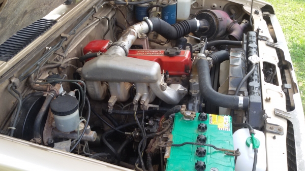 ขายเครื่องนิสสัน TD27 ฝาแดง พร้อมเกียร์ สภาพพร้อมใช้