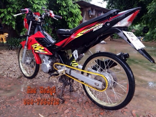 ขาย Sonic125 เครื่องเดิมๆ แต่งสวย ทะเบียนพร้อมโอน ขายถูกๆ 12,500 ลดได้