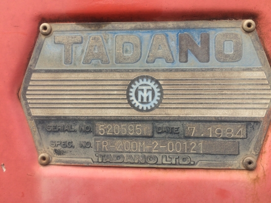 TADANO-m2/20ตันขายคู่ละ
