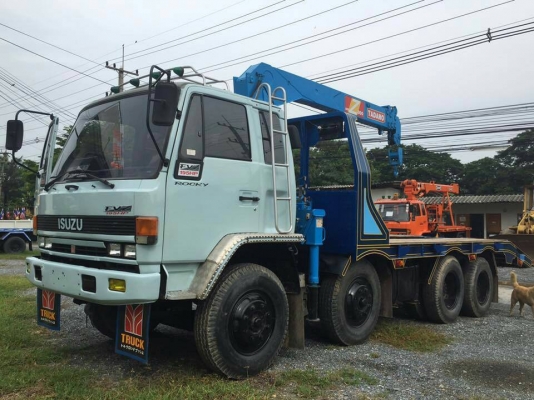 12ล้อ ท้ายลาก ฮีซูชุ ร็อคกี้ FVZ32M 195นางฟ้า 2เพา ติดเครน 3ตัน ท้ายลาก.แม็คโค 200 สภาพดีสวยจัดเดิมๆพร้อมใช้ ทะเบียนพร้อมโอน1