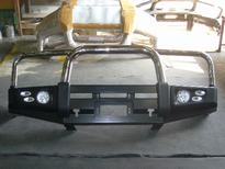 กันชนหน้าดำ สามเขาสแตนเลส ไฟใหญ่B สินค้าจาก lwn 4x4