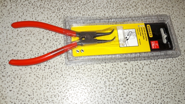 ขายคีมถ่างแหวนสปริง7" STANLEY MADE IN USA.ใหม่เก่าเก็บ