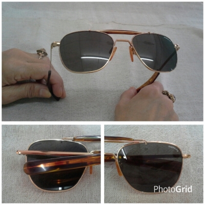 แว่นตาวินเทจเสืออากาศยุค &#039;70s  ตัวท็อป!  Original RANDOLPH  Top Series : A1  handmade in USA  หายาก!  ไซซ์หล่อใหญ่!