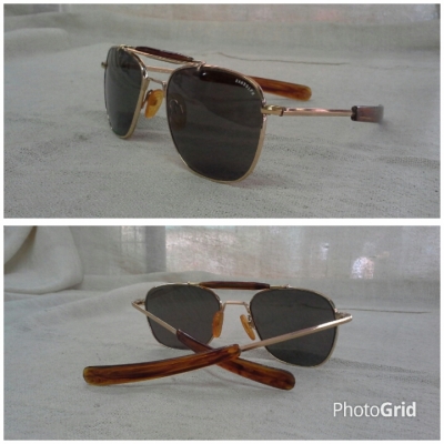 แว่นตาวินเทจเสืออากาศยุค '70s ตัวท็อป! Original RANDOLPH Top Series : A1 handmade in USA หายาก! ไซซ์หล่อใหญ่! แว่นตาวินเทจเสืออากาศยุค '70s ตัวท็อป! Original RANDOLPH Top Series : A1 handmade in USA หายาก! ไซซ์หล่อใหญ่!
