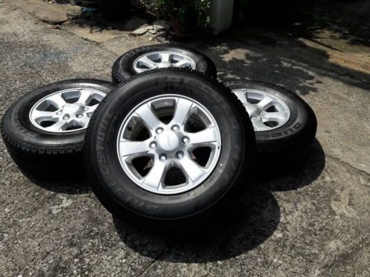 ล้อ Isuzu 1.9 ขอบ16 พร้อมยางbridgestone 245/70/16 ปี16 ชุดล่ะ17000